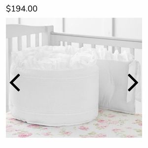 Pottery barn white bumper